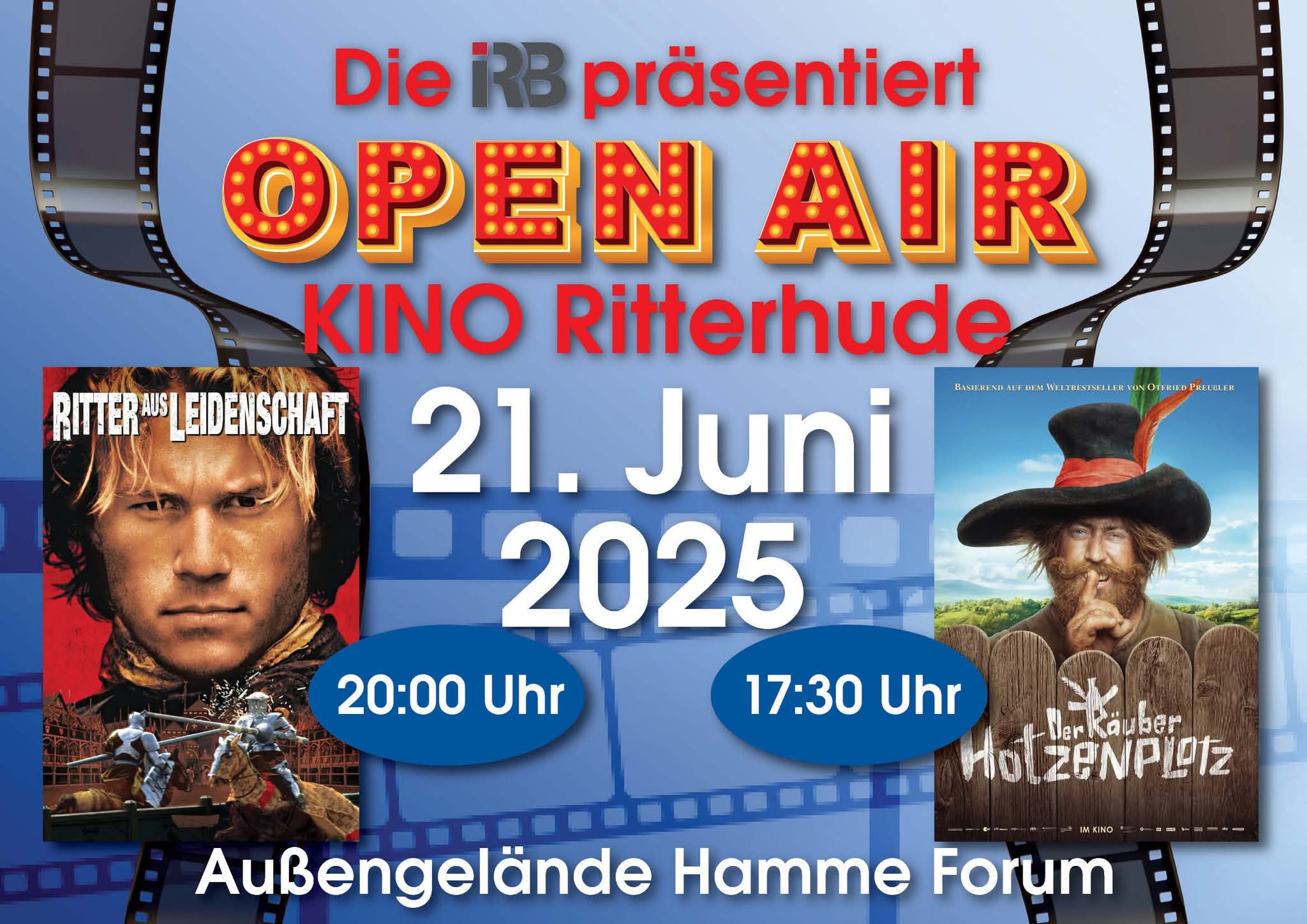 Die IRB präsentiert: Open Air Kino in Ritterhude